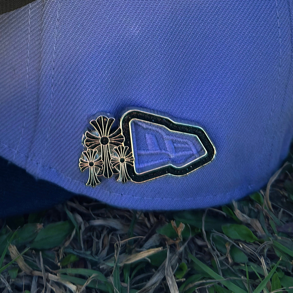 十字架帶鑽側標扣(黑/白)